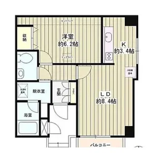 東高円寺ハイム【3階】の間取り