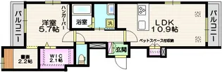 コンフォートさくらI【1階】の間取り
