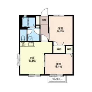 プランドール A【1階】の間取り