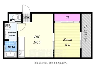 ウエストコート【3階】の間取り
