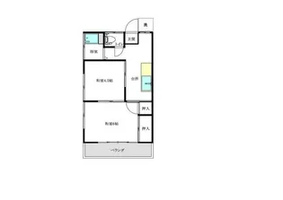 コーポ絹ヶ丘【2階】の間取り