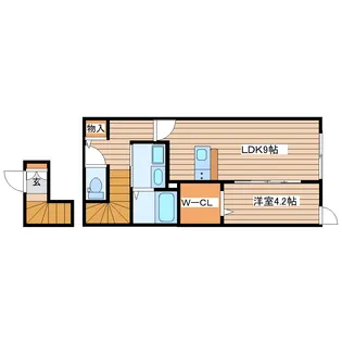 エフエス名取【2階】の間取り