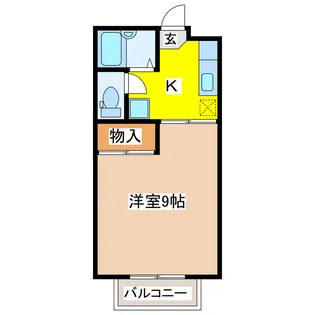 三宅ハイツB【1階】の間取り