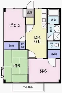 スカイコーポ【2階】の間取り