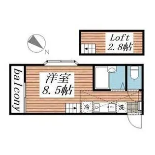 ハイムシブヤ【2階】の間取り