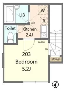 リュクスシティー大森【2階】の間取り
