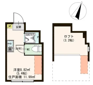 CERESIA池袋West【2階】の間取り