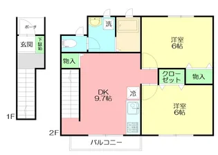 アールコート樅【1階】の間取り