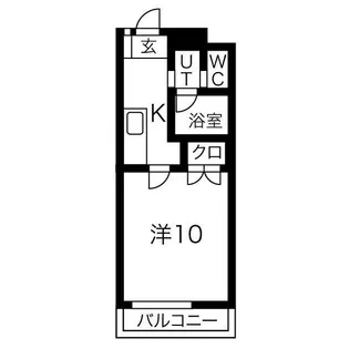南大通りパークハイツ【3階】の間取り