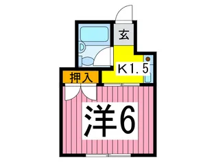 フラワ-ハイツ【1階】の間取り