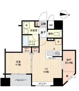 プレサンス本駒込アカデミア【10階】の間取り