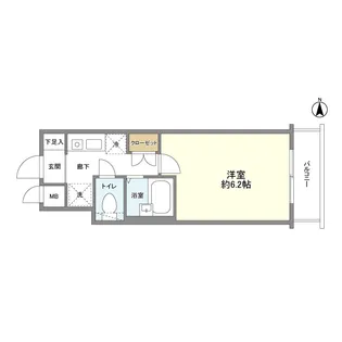 メインステージ江戸川橋II【3階】の間取り