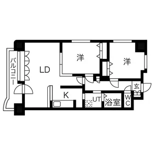 マノワールブラン【5階】の間取り