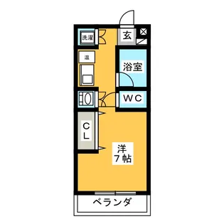 アメリアLコート【2階】の間取り