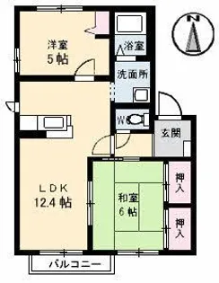 Cosmo Town D棟【2階】の間取り