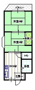 栄光サンプラザ【2階】の間取り