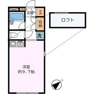 弥栄レジデンス本町第二【3階】の間取り