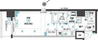 ZOOM横濱EAST【10階】の間取り