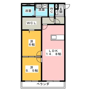 bloom【3階】の間取り