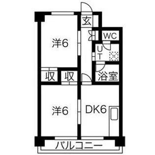 レジデンスRS【6階】の間取り