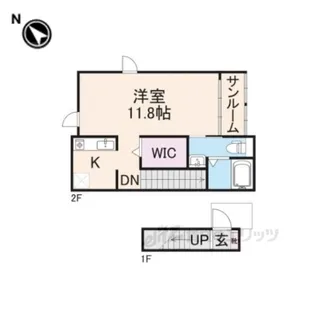 レイクサイド・Win【2階】の間取り