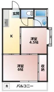 飯島マンション【4階】の間取り