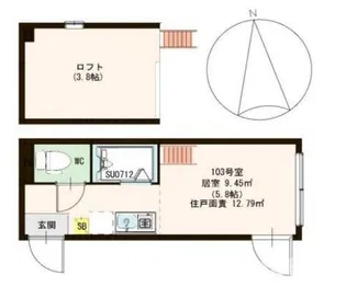 ハーモニーテラス平井II【2階】の間取り