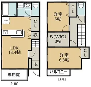 アークヴィレッジIIの間取り