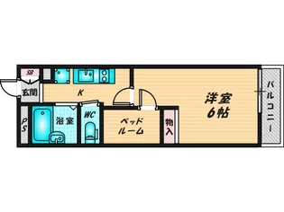 レオパレスサンマルク【1階】の間取り