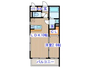 サンシャイン太子堂【2階】の間取り