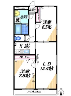 フロイデ【2階】の間取り