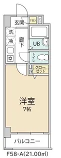 クオーレプロバンス南行徳II【7階】の間取り