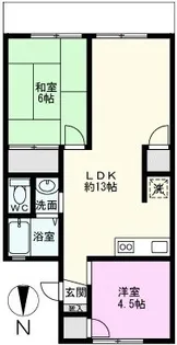 サニーコート吉町I【1階】の間取り