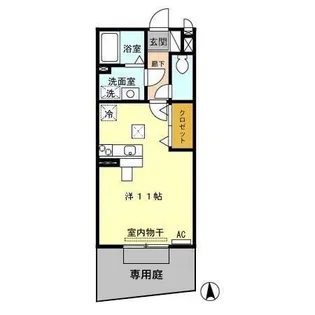 グレイスガーデン【1階】の間取り