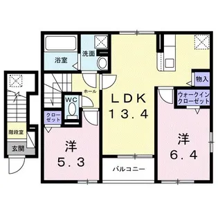 プレッソーレII【2階】の間取り