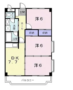 サンシャイン泡瀬II【4階】の間取り
