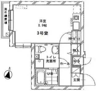 One’s Stage大宮高鼻町II【4階】の間取り