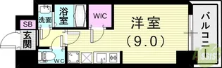 Alivis神戸駅前【9階】の間取り
