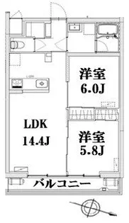 AXIS上小町【1階】の間取り