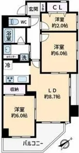 ナイスアーバン新中野【7階】の間取り