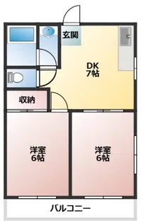 三星マンション【2階】の間取り