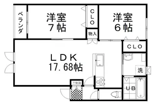 プリマ白金A【3階】の間取り