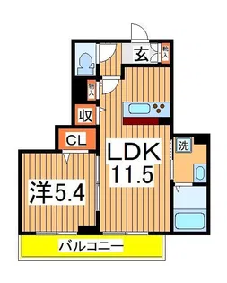 グランディヴィラ柏の葉キャンパス【2階】の間取り