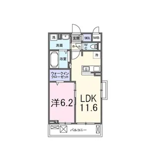 ロジュマンK【3階】の間取り