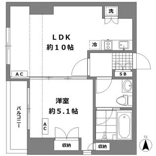 L-GRAZIA東高円寺【3階】の間取り