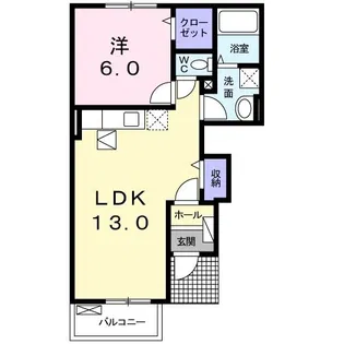 チェイスドリームA【1階】の間取り