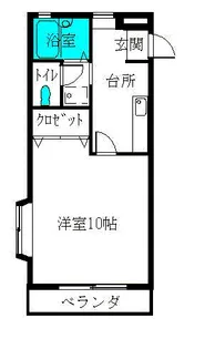 サンライフ長者【1階】の間取り