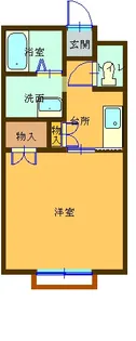 ハイツフレンド広瀬III【2階】の間取り