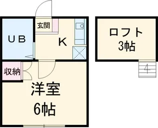 グランモア若葉【1階】の間取り