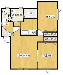 ティンカーベル1【2階】の間取り